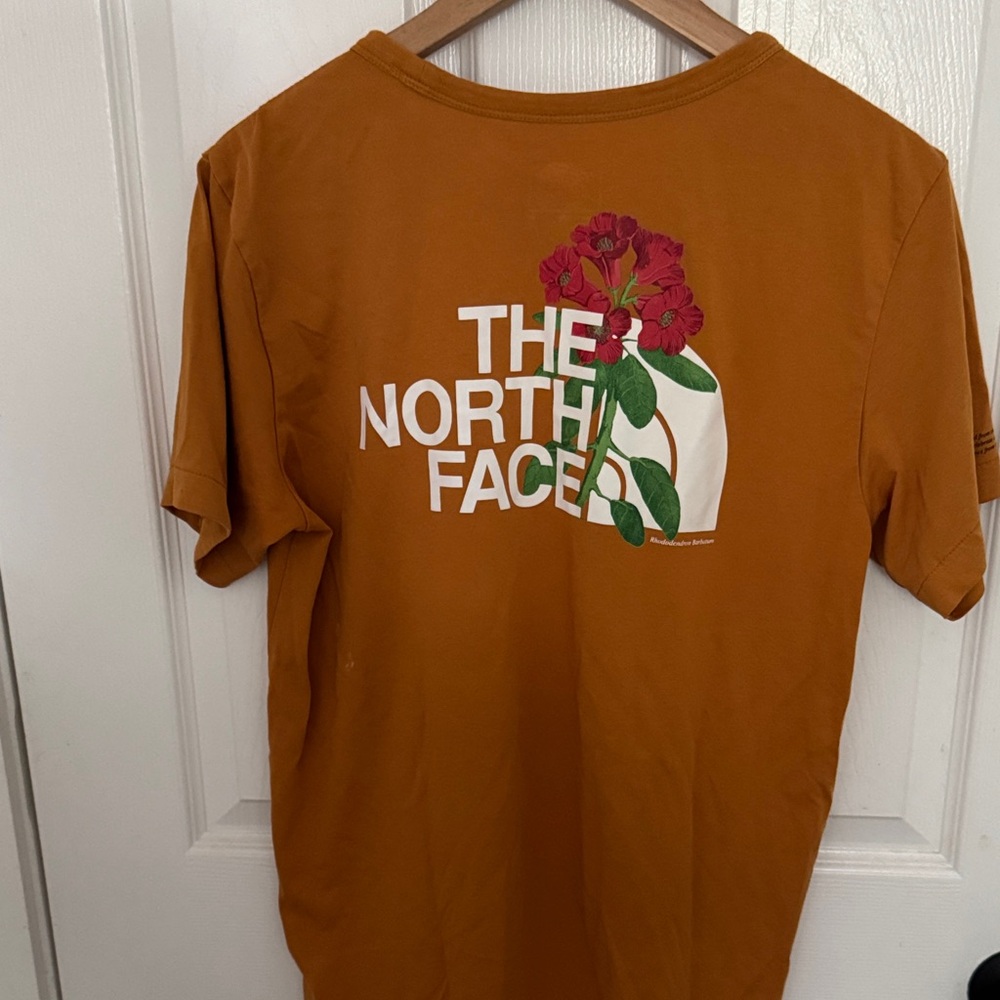 The North Face Rust T-Shirt with Floral Design